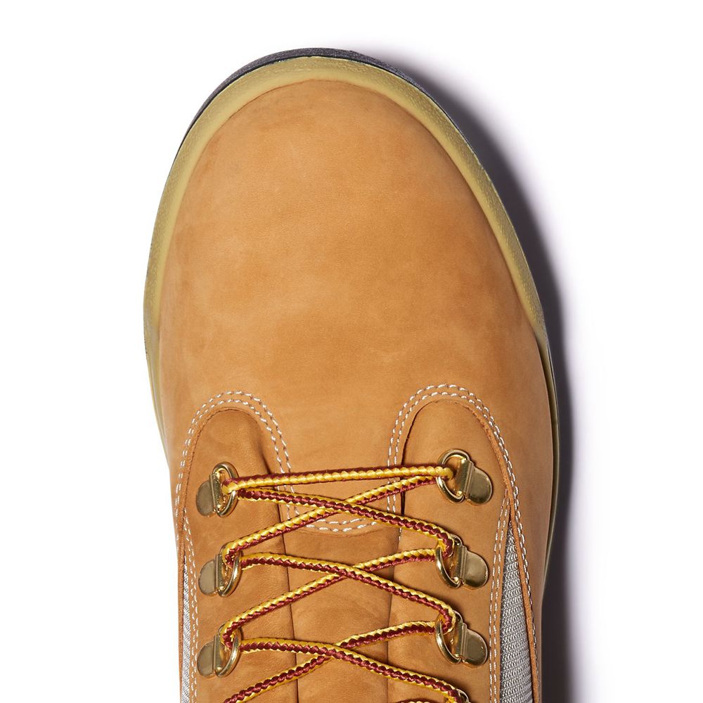 Bocanci 6-Inch Timberland Barbati Maro/Negrii - Waterproof Field - Romania - RUOVAK058